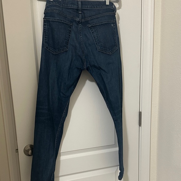 rag & bone Women's Dark Blue Slim Straight Leg Jeans - Picture 7 of 8